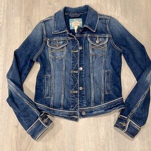 Vintage Y2K Abercrombie & Fitch Jean Jacket Size Large